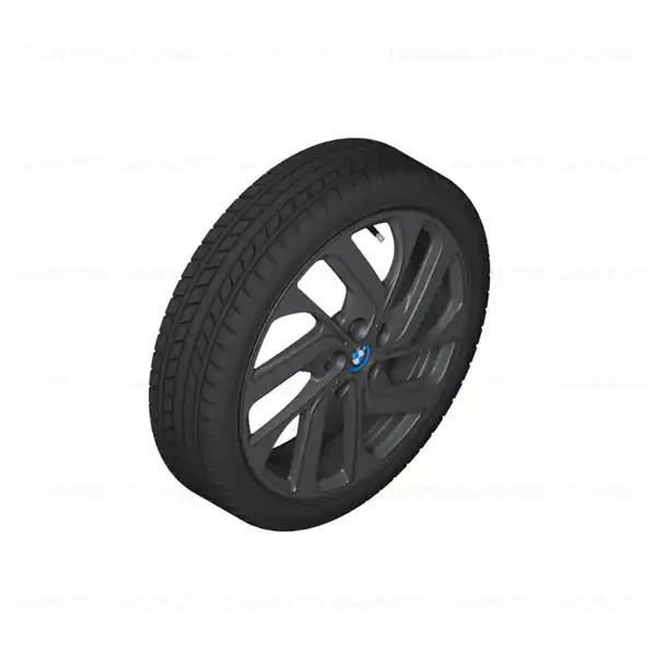 Roată completă de iarnă - Turbine Spoke 428 (bright turned, forged) cu anvelopa Nokian Tyres HKPL R3 - 155/70R19 88Q XL - BMW i3/i3s - Jante forjate Expediere rapidă