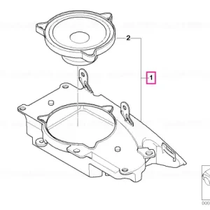 Cel mai bun preț Loudspeaker box, left STEREO - BMW