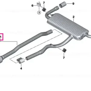 RP-catalytic converter EU6 - BMW Transport gratuit