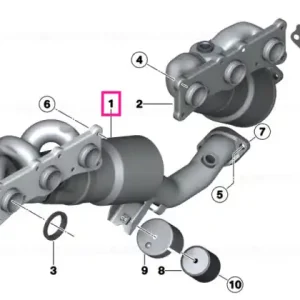 Vezi acum RP-exhaust manifold with catalytic conv. ZYL.1-3 ULEV2 - BMW