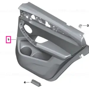 Retur ușor Panou ornament ușă spate stânga MOKKA - BMW