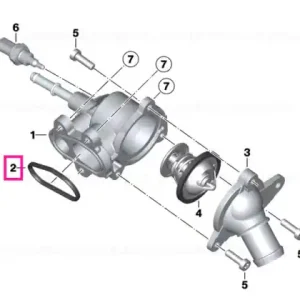 Garnitură carcasă termostated - BMW Motorrad Transport gratuit