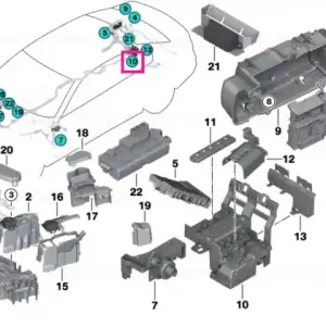 B+ junction point, rear - BMW Livrare gratuită