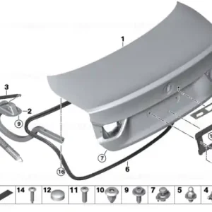 Tension spring, trunk lid/tailgate - BMW Promoție