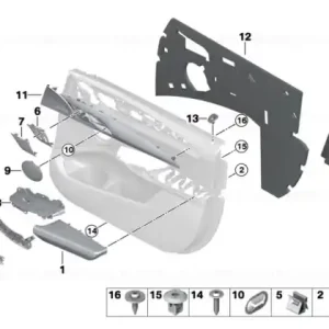 Crashpad, door, front right - BMW Noutate