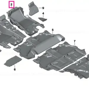 Transport gratuit Carpet, front right ANTHRAZIT - BMW