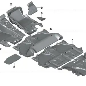 Transport gratuit Carpet, front left "M" ANTHRAZIT - BMW