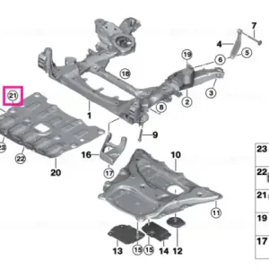 Blind rivet nut, flat headed M8 ZNNIV SI - BMW Plată sigură