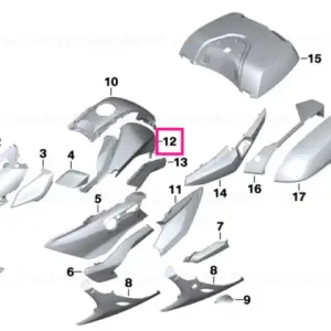 Expediere rapidă Tank trim, right LIGHT-WHITE - BMW Motorrad