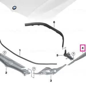 Reducere extra Etanșare panou lateral dreapta - BMW