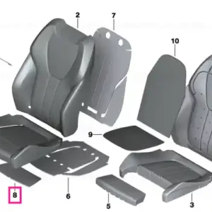 Retur gratuit Heating element, thigh support - BMW
