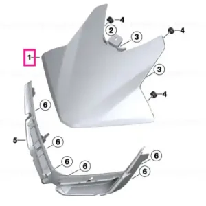 Headlight trim, top ROHTEIL / BLANK - BMW Motorrad Preferatul clienților
