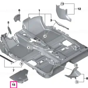 Livrare rapidă Foam insert footwell front left - BMW - Mini