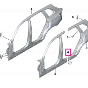 Reinforcement plate, sill, left - BMW Reducere de preț