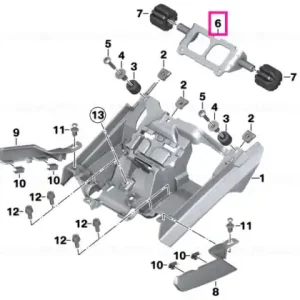 Ultima șansă Adjustment plate, saddle - BMW Motorrad