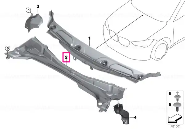Reducere specială Capac panou capotă partea 2 - BMW