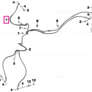 Reducere extra Brake line, control circuit, front - BMW Motorrad