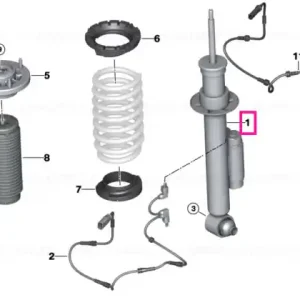Spring strut rear right VDC - BMW Ultima șansă