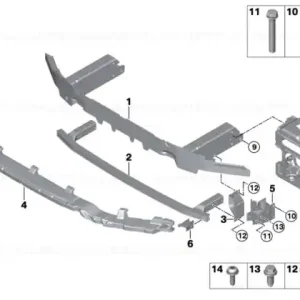 Transverse strut, rear - BMW Retur ușor