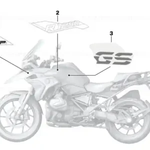 Lettering, left - BMW Motorrad Ieftin