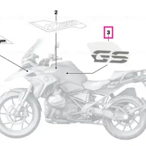 Lettering, left - BMW Motorrad Ieftin