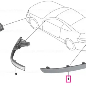 Reflector, rear right - BMW Doar azi