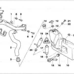 Container filling capacity label 6L - BMW Retur gratuit