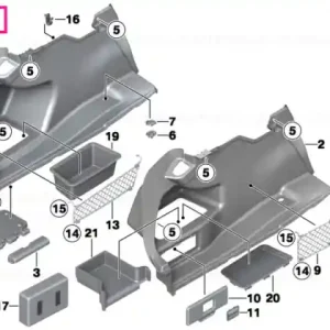 Trunk trim, left - BMW Mai ieftin