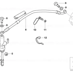 Ofertă limitată Rear brake master cylinder D=12MM - BMW Motorrad