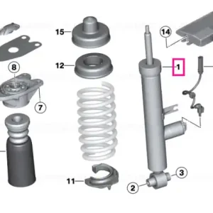 Shock absorber, rear, VDC - BMW Chilipir