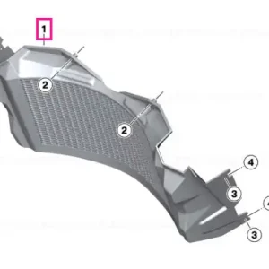 Air duct, radiator - BMW Motorrad Nu rata