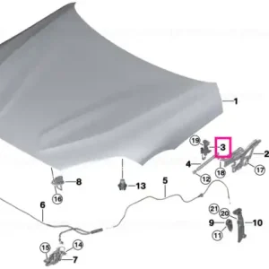 Chilipir Actuator, left - BMW
