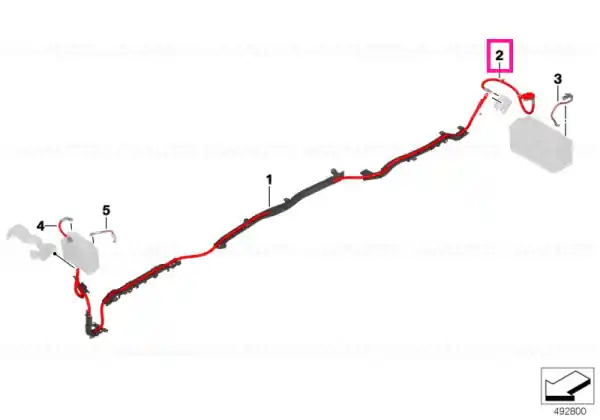 Reducere de preț Battery cable (plus pole) SBK4 - BMW