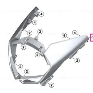 Upper trim section ROHTEIL / BLANK - BMW Motorrad Disponibil imediat