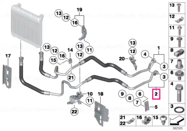 Reducere specială Oil cooling pipe outlet - BMW