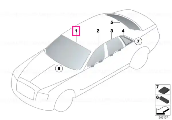 Chilipir Windshield infrared CBDSS/HUD rain sen - BMW