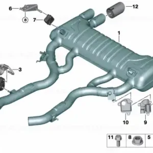 Toba de esapament spate cu clapeta de evacuare - BMW Seria 2 F87 M2 LCI (M2 Competition - S55) Popular