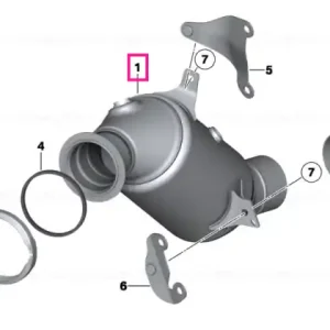 Retur gratuit Exch catalytic converter close to engine - BMW