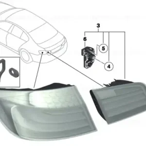 Ultima șansă Rear light in the side panel, right - BMW