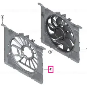 Comandă acum Fan shroud with flaps 850W - BMW