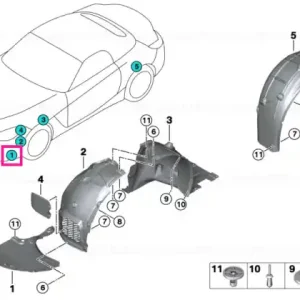Capac jos dreapta - BMW Expediere rapidă