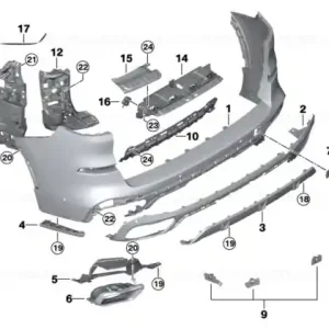 Reducere Absorber funnel, left -M- - BMW