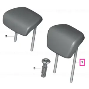 Retur gratuit Head rest cloth ANTHRAZIT - BMW