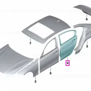 Reduceri Usa spate, dreapta - BMW Seria 3 G20 G80 M3