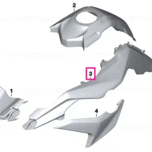 Lateral trim panel, right LIGHT-WHITE - BMW Motorrad Comandă acum