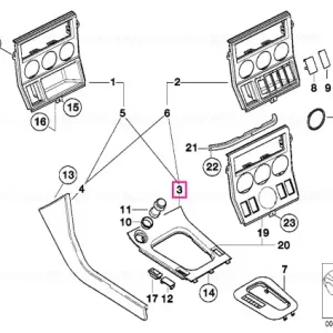 Capac compartiment depozitare TRAUMROT - BMW Popular