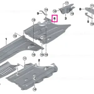 Undershield for tank, right - BMW Cumpărături sigure