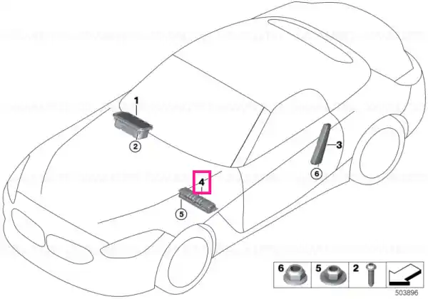 Cumpără online Knee protection airbag module left - BMW