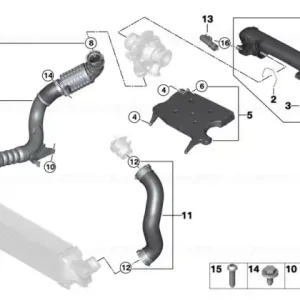 Charge air line - BMW Livrare expres