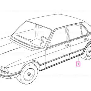Rocker panel right - BMW Transport gratuit